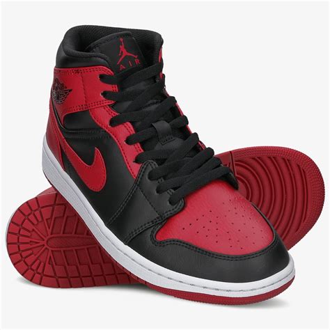 nike air jordan 1 mid schwarz rot|jordan 1 high heels.